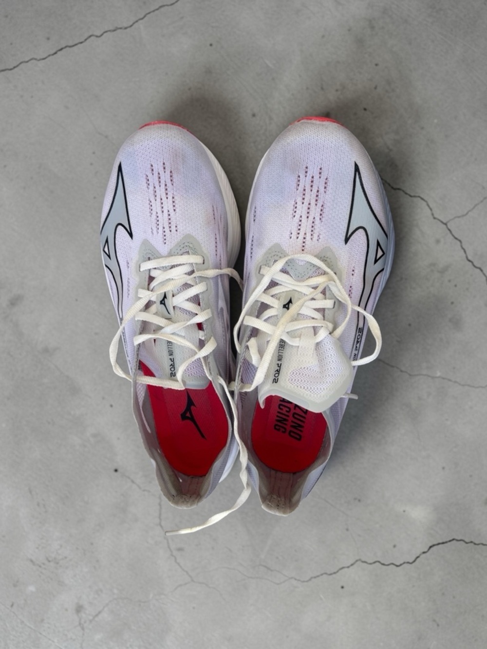 Mizuno Wave Rebellion Pro 2 Carbon Plate Racing Shoes White Unisex